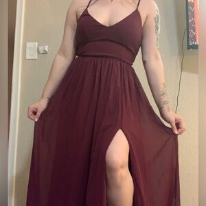 Windsor Burgundy Maxi Dress